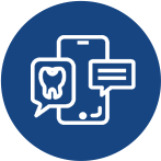 Icon representing orthodontic treatments tracked by AI app for personalized care