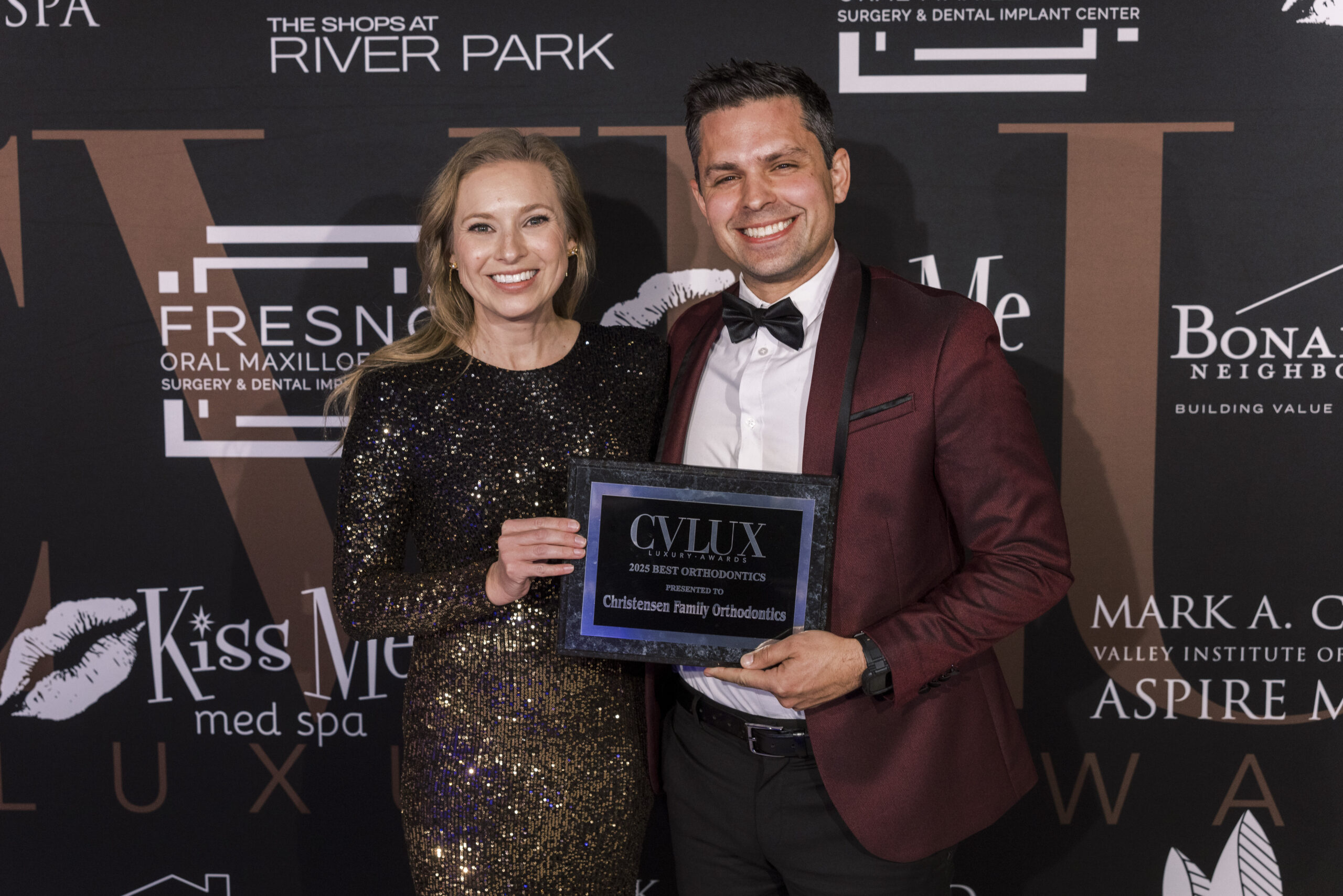 Dr. Christensen and Team Accepting 2025 CVLUX Award for Best Orthodontist Dr. Christensen and team proudly accepting the 2025 CVLUX Award for Best Orthodontics, highlighting their excellence in orthodontic care in Fresno and Clovis.